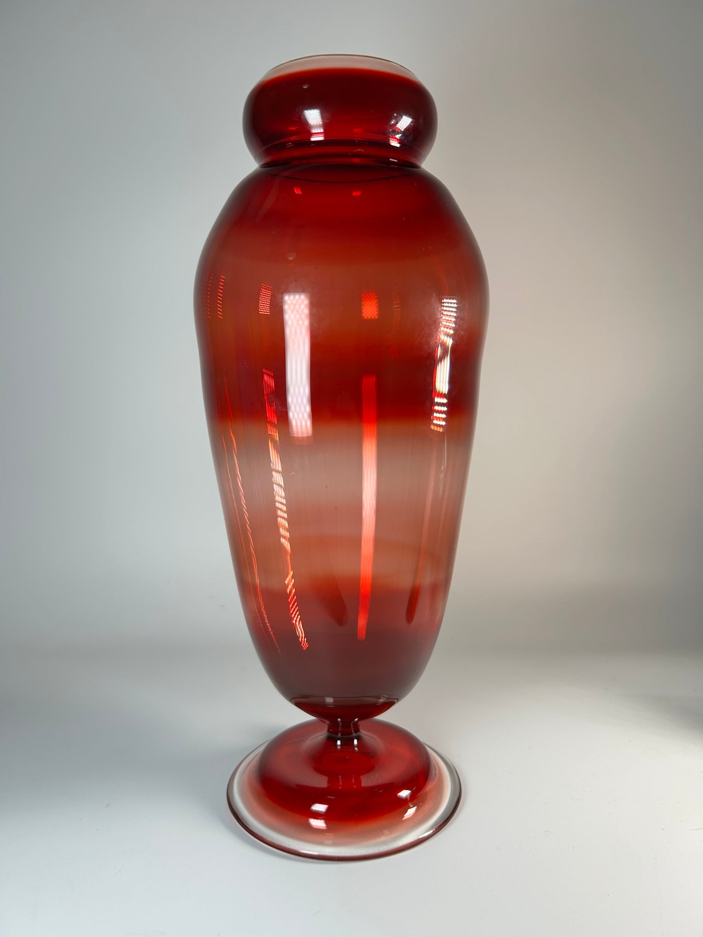 red veronese vase