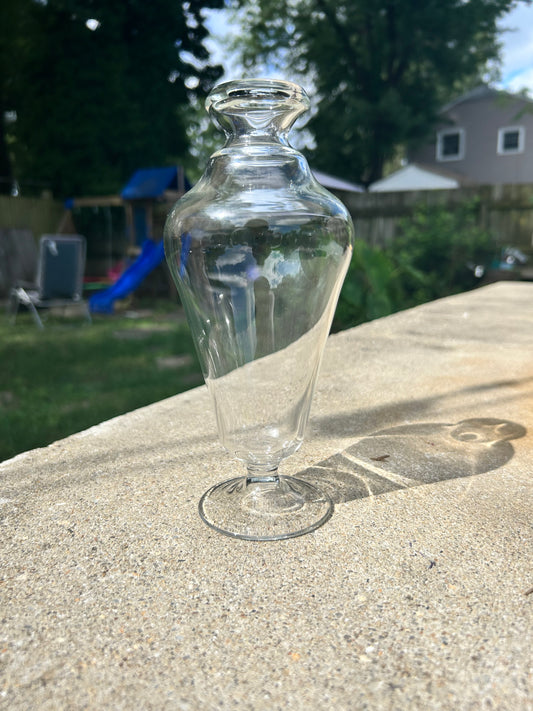 clear wildflower vase