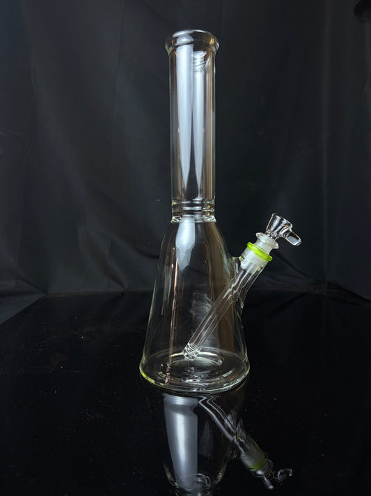 lime green beaker