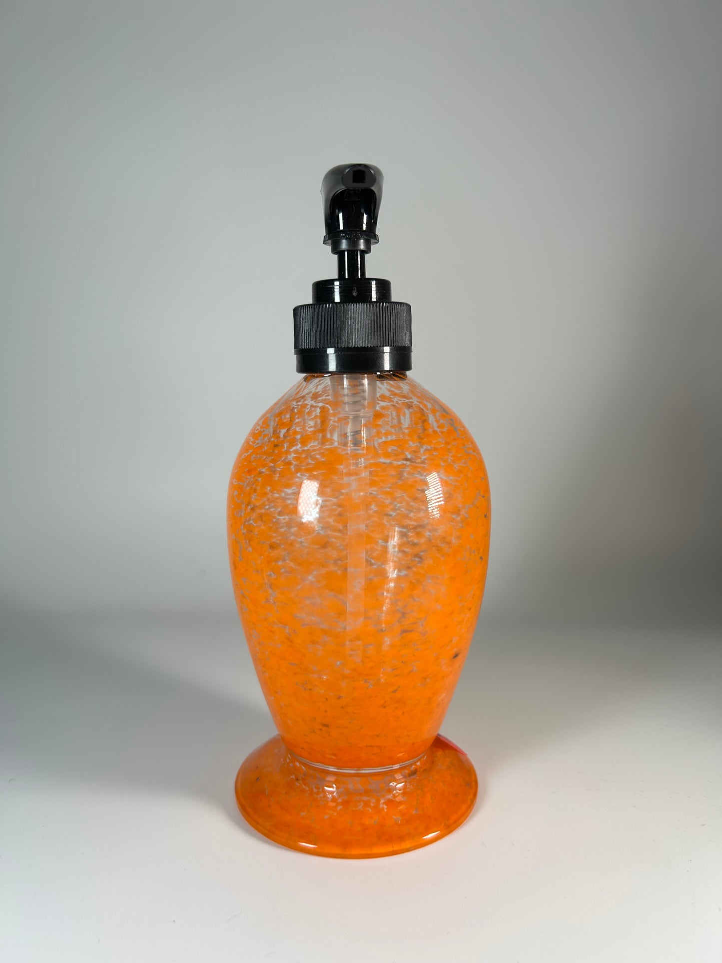 orange frit soap dispenser