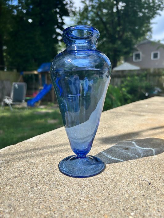 cobalt wildflower vase