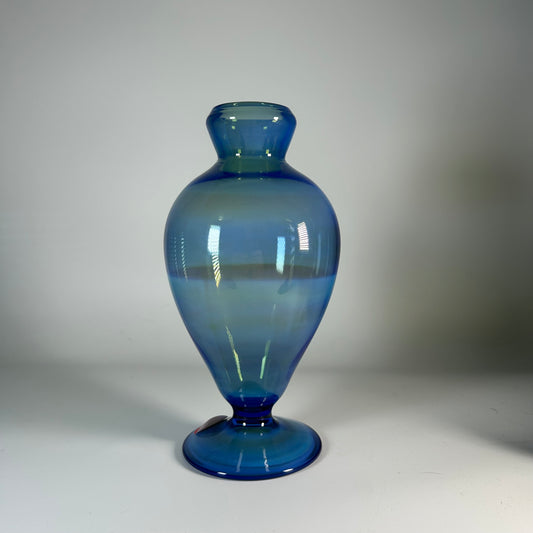 silver fumed cobalt mini veronese vase