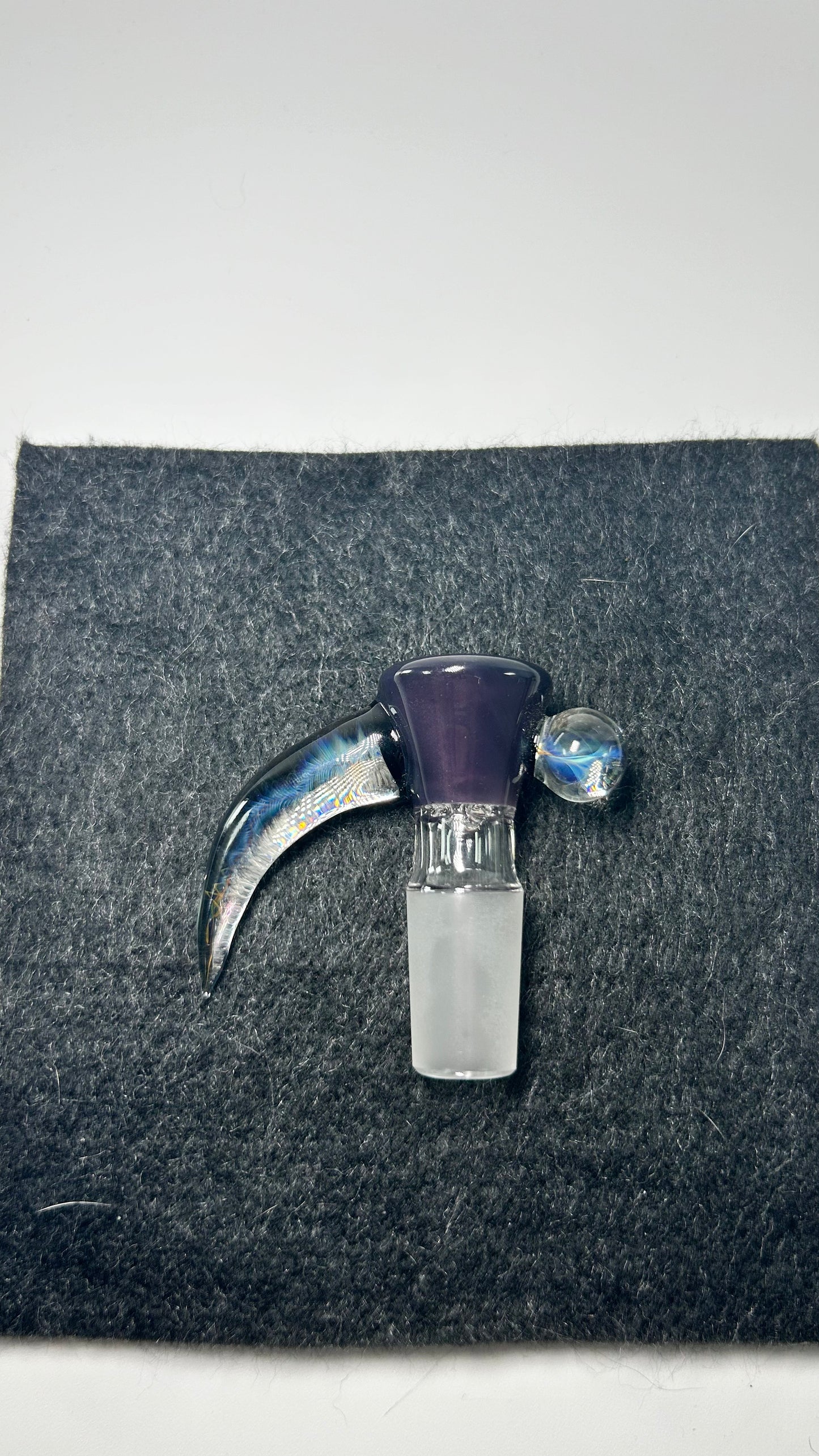 fume/ purple satin 4 hole slide