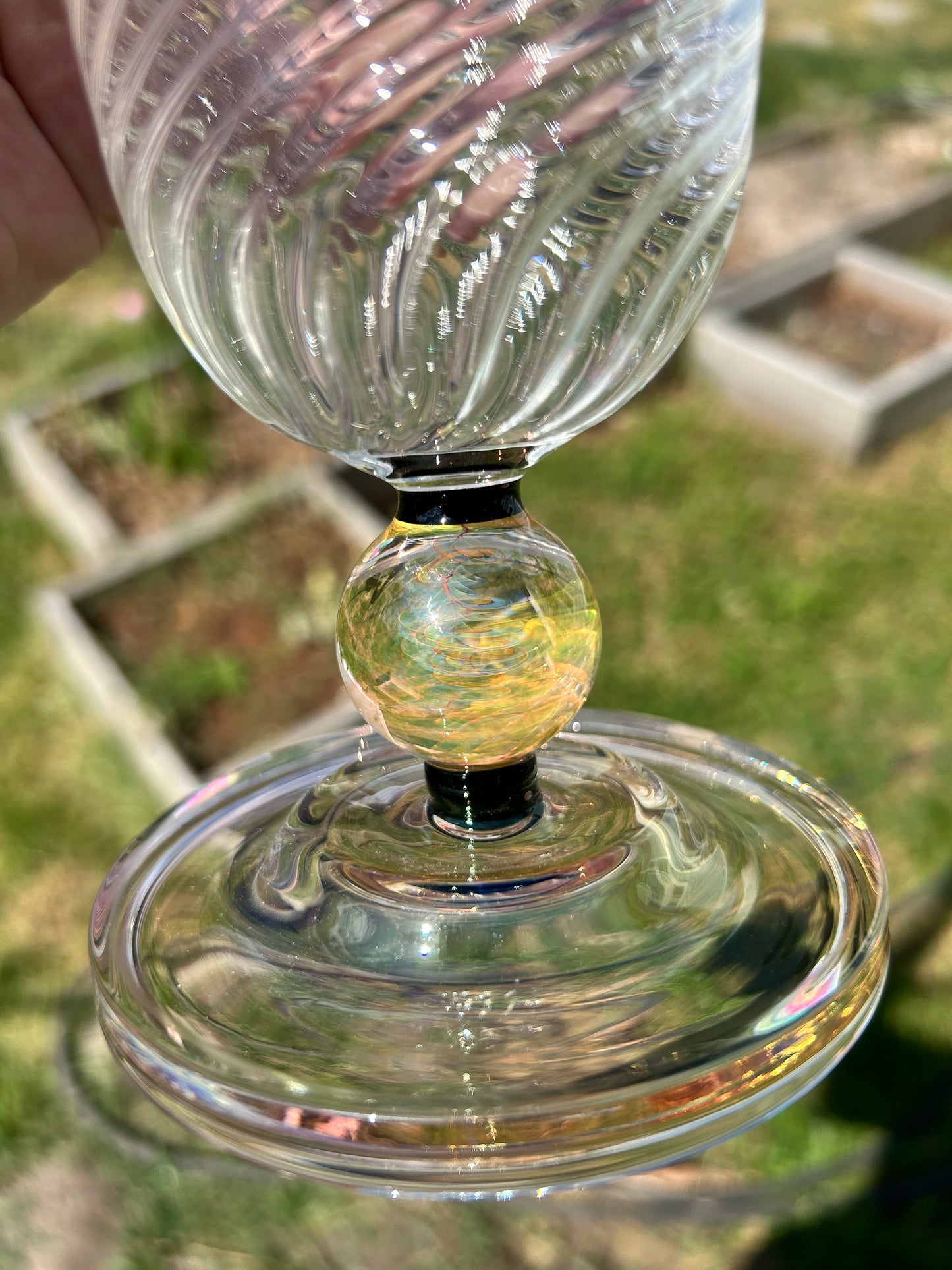 scalloped vase