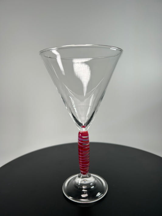 cherry/ ghost martini/ cocktail glass